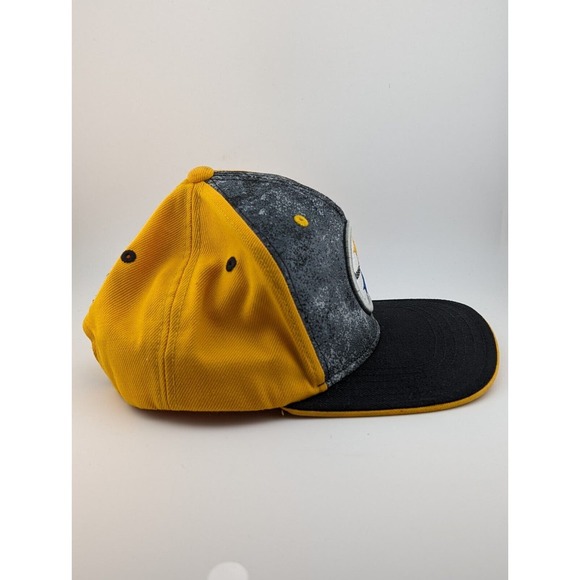 Youth Pittsburgh Steelers NFL Team Apparel Snapback Hat Football Black Yellow - Picture 4 of 6